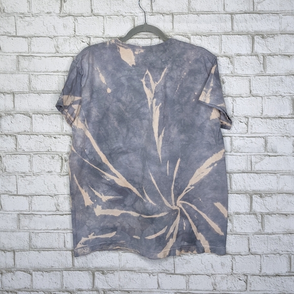 Turtle Animal Sea Ocean Bleach Tie Dye T-shirt - Picture 3 of 5